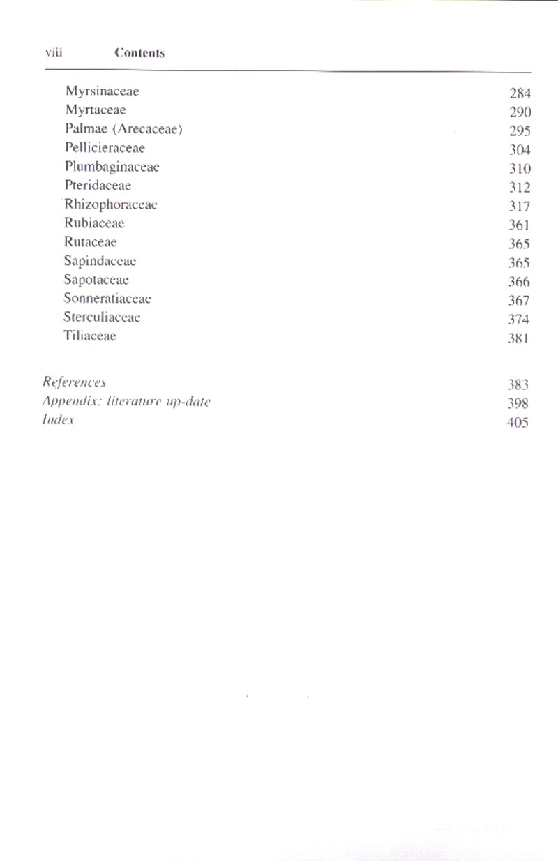 The Botany of Mangroves - Reprint - inhaltsverzeichnis